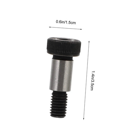 Shoulder Screws Set Six Piece Heavy Duty Plow Bolts And Nuts Kit for Home Improvement, 0.6in x 1.4in screw with hex socket
