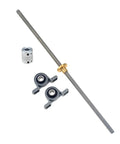 Pro Grade High Precision Ball Screw Nut End Kit With T8 Lead Screw 8mm Pitch 1mm Lead 100-800mm Length Includes Nut KP08 Bracket