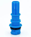 Heavy Hitter Evaporative Emission Control Valve PCV Valve for Ford F150 F250 F350, blue plastic with black O-ring.