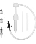 Gear Oil Pump Kit For Transmission Fluid Changes With Three Eighths Inch Swivel Adapter, 8mm And 10mm Adapters visible in image