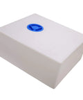 33 Gallon Food Grade LLDPE RV Water Holding Tank For Camping And Trailers, heavy duty, square white tank with blue cap