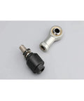 Floating Fisheye Joint Male Thread M12x1.25 And Female Rod End Ball Head For Pneumatic Cylinders Universal Mounting Knuckle Bearing Heavy Duty Industrial Grade One Piece, silver and black
