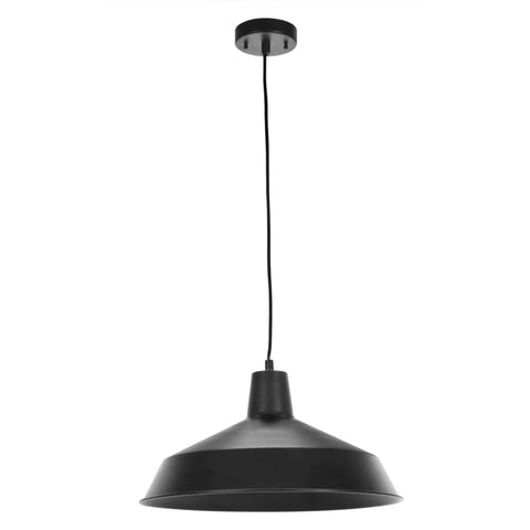 Industrial Warehouse Pendant Light With 5 Ft Adjustable Cord Matte Black Dimmable Hanging Lamp For Kitchen Island Bar Living Room Ceiling Fixture