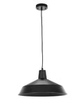 Industrial Matte Black Pendant Light With Adjustable Cord And Caged Shade For A Dope Industrial Vibe In Kitchen And Hallway