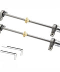 Get Your 3D Printer Kicking With This Epic 2 Piece T8 Lead Screw Vertical And Horizontal Kit Featuring Ultra Smooth Stainless Steel Performance In A Bunch Of Sick Lengths Including 100 200 330 And 350mm For Total Precision And Awesome Printing, stainless steel T8 lead screw kit with couplers and mounts