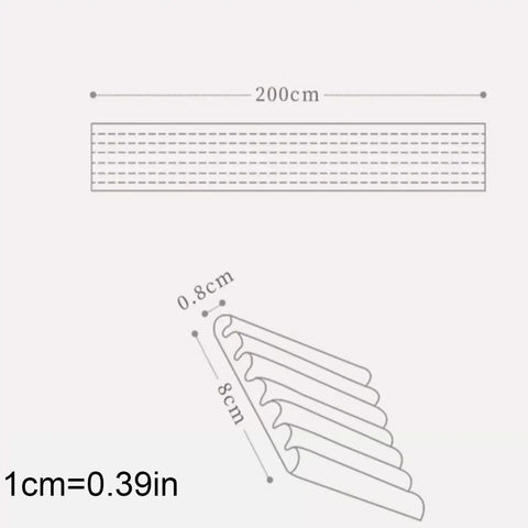 Dimensions of Foam Edge Protectors And Corner Guards Bumpers For Furniture Grey 4 Pack With Pre Applied Adhesive No Hassle Easy To Install