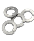 Split lock washers, 3/8-inch, 304 stainless steel, set of four