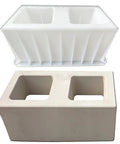 DIY Concrete Brick Molds For Hollow Bricks Reusable Plastic Forms For Backyard Gardens Patio And Home Decor Projects Durable Concrete Molds With Easy Demold Versatile Multi Purpose Masonry Tools For DIYers