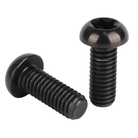 Black Titanium M6x10mm M6x15mm M6x20mm Torx T30 Socket Cap Screws with 1.0mm thread, set of 6