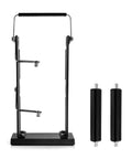 Dual Solder Dispenser Reel With Adjustable Roll Holder, Pro Grade Heavy Duty Spool Feeder, All Metal Construction, Rear View