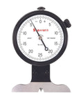 Dial Depth Gage With Knife Edge Base And Needle Contact For Stability And Precision, Pro Grade White Face Dial, Model 643JZ