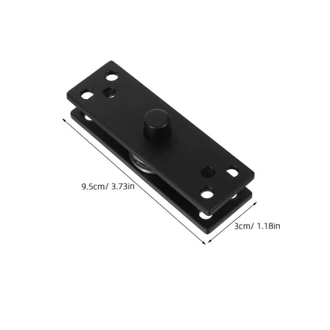 Heavy Duty Concealed Rotating Pivot Hinges 2 Pack In Stainless Steel Black, 9.5cm x 3cm concealed door hinge