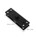 Heavy Duty Hidden Pivot Door Hinges 2 Pack, 360 Degree Rotating Stainless Steel Black, Rugged Exterior Hidden Door Hinges For Smooth Multidirectional Opening In Modern Spaces, Durable, No-Show Hardware, black hinge 9.5cm x 3cm