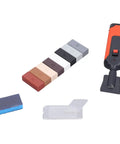 DIY Tile Repair Kit With 8 Color Wax Blocks And Electric Heating Pen, includes wax blocks and heating pen, front view.