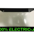 Hella Tough Weatherproof Electric Vehicle License Plate Frame For Bev Cars And Trucks With Rust Resistant Finish, 100% Electric design.