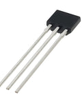 Score A Legit Pack Of Heavy Duty Hall Effect Sensor Switches Engineered For Instant Setup And Crisp Signal Output Perfect For Diy Builds Wearables And Compact Circuit Boards Where You Need Dependable Magnetic Sensing On Command Without Any Drama, showing a TO-92 Hall Effect sensor with three metal pins.