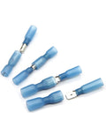 180 Piece Spade Terminals Kit With Insulated Crimp Connectors Heat Shrink Butt Ring Marine Automotive Wire Lugs For Serious DIY Projects And Quick Repairs On The Road, blue insulated spade terminals