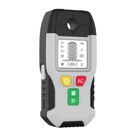 6-in-1 Stud Finder Wall Scanner Metal Detector LCD Display(Grey) with LCD screen and buttons for easy operation.