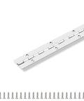 36 Inch Stainless Steel Piano Hinge Continuous Heavy Duty Built To Last With 0.039 Inch Leaf Thickness, 1 Inch Open Width And Screws Included