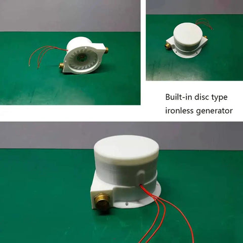 100W Micro Hydro Turbine Generator For Outdoor Use Portable Water Turbine With Dual Nozzles Off Grid Hydroelectric Power Source