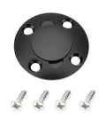 RC Airplane Fuel Tank Plug Cap, CNC Aluminum Alloy Anodized Black Round Oil Filler For Methanol And Gasoline Lines with screws