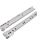 Built Tough Heavy Duty Drawer Slides With Ball Bearing Rails, Full Extension Two Section Cabinet Tracks, 16 Inch Pair