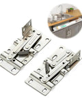 One Pair Tip Out Tray Hinges For Kitchen Cabinets Self Closing Satin Nickel Finish DIY Friendly Space Saving Cabinet Drawers Easy Install Durable Bathroom Sink Front Drawer Hardware