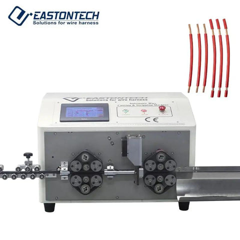 Automatic Wire Cut And Strip Machine Boasting Dead Simple Controls And Zero Drama Mechanics for precise cable work with dials.