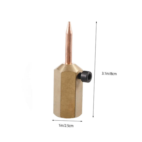 Auto Dent Repair Welding Hammer Kit With Precision Iron Needle And High Strength Magnets, brass needle component, 3.1 in height