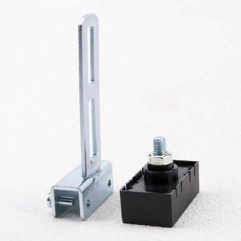 Automatic Sliding Gate Magnetic Limit Switch with bracket for gate motors, featuring precision locator magnet and adjustable sensor