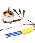 Brushless Drone Motor With 30A ESC Speed Controller For RC FPV Drones A2212 A2208 KV Range 930KV 1000KV 1400KV 2200KV 2700KV