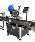 Top Shelf Automatic Labeling Machine Featuring Smooth Rotary Design For High Volume Bottle Can Label Printer Application Built Different For Stress Free Factory Output on a production line setup.
