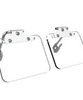 Heavy Duty Four By Five Inch Bench Grinder Eye Shield Two Pack Thick Clear Polycarbonate shatterproof face guards angle view