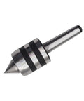 MT2 Live Tailstock Center Medium Duty 2MT for high-speed turning CNC work, 60-degree point, precision hardened steel