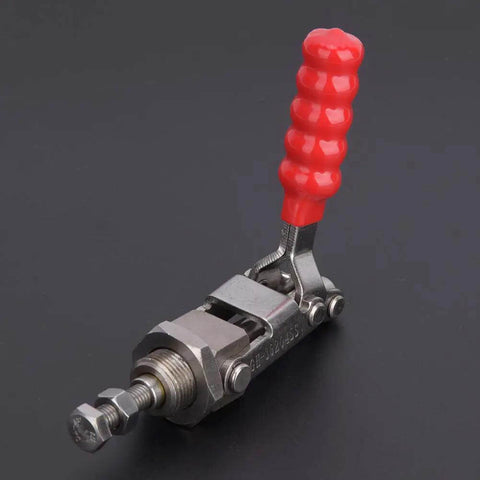 Stainless Steel Quick Toggle Clamp With Push Pull Handle, Beefy 136kg Clamping Force, 3mm Plate, 180 Degree Smooth Operation
