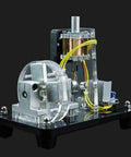 Single Coil Hall Effect Motor for Educational Circuits High Speed Reciprocating Electromagnet Kit on black background