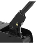 Close-up of Heavy Duty Two Point Five Ton Hydraulic Floor Jack With Drop Flat Profile For tire changes and tight spaces.