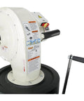 1 HP Wall Mount Dust Collector With Canister Filter 537 CFM 7.2 Inch Static Pressure detail view of motor and handle