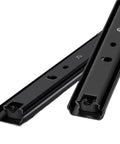 Close-up of Two Pack Drawer Slides 8 To 20 Inch, Cold Rolled Steel Cabinet Drawer Rails, Heavy Duty Smooth Glide, Adjustable Length, DG205 Finish.
