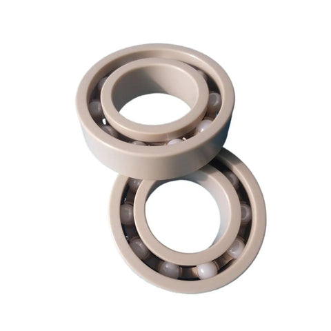 Precision Ceramic Ball Bearings Set Rust Proof High Heat Resistant Slick Smooth Operation Built Like A Truck Zero Drama For Heavy Loads Includes 100 Pieces In Sizes 627 693 Through 699 And 7X22X7MM close-up view of ceramic ball bearings.
