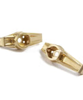 Premium Heavy Duty Brass Front Hub Carrier Assembly Kit For One Ten Scale Rc Rock Crawlers showing detailed machined brass parts.