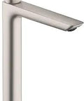 Logis Fine Modern One Hole Bathroom Sink Faucet In Brushed Nickel With High Arch Spout For Free Standing Sinks Water Saving Flow Control