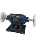 Top Shelf 6 Inch Bench Buffer And Jewelry Polisher Includes Dual Cotton Buffing Wheels For Slick Metal Wood Knife Finishing A No Brainer Pick For Any Backyard Workshop Today.