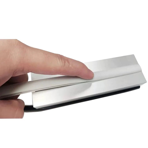 Hand holding 315 Inch 8 Meter Soft Cover Seal Strip For 2020 Series Aluminum Extrusion Profile 6mm T Slot And 6mm V Slot