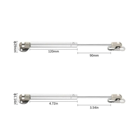 Dual 100N Gas Spring Hinges For Cabinets 4 Pack Soft Close Hydraulic Lift Support For Doors And Furniture DIY Projects