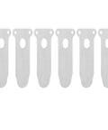 62mm Tongue Shape Steel Air Compressor Valve Plate Replacement Kit 10 Pcs for Medium Sized Cylinders