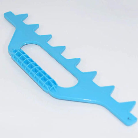 Three Piece Beehive Frame Spacers For 8 9 10 Frame Hives With Distance Rake Beekeeping Tools, blue plastic frame spacer