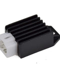 Voltage Regulator Rectifier 4 Pin Replacement For Tao Tao ATA 110 125 135 Coolster 110cc ATV with black heat sink and connector