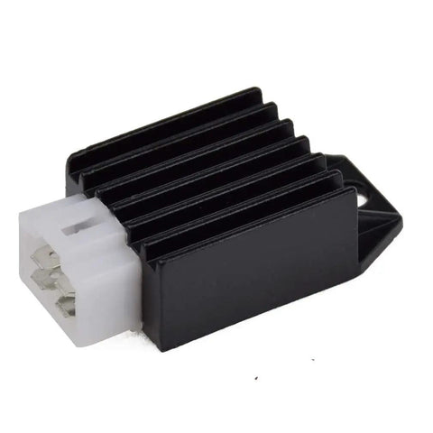 Voltage Regulator Rectifier 4 Pin Replacement For Tao Tao ATA 110 125 135 Coolster 110cc ATV with black heat sink and connector