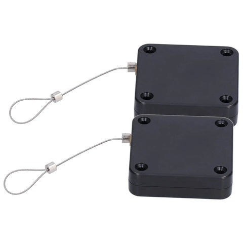 Two Pack Multifunctional Sensor Automatic Door Closer with 800G Pull Strength, ABS Material, Weather Resistant, Side View